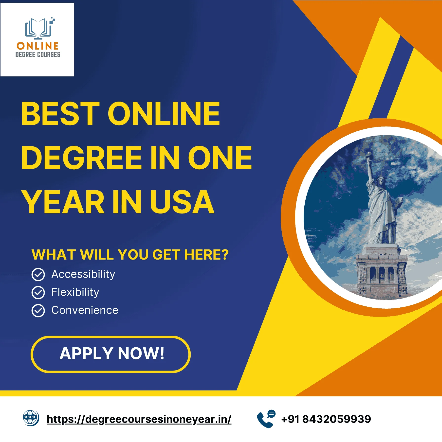 Online Degree in One year in USA One Sitting Degree 2024