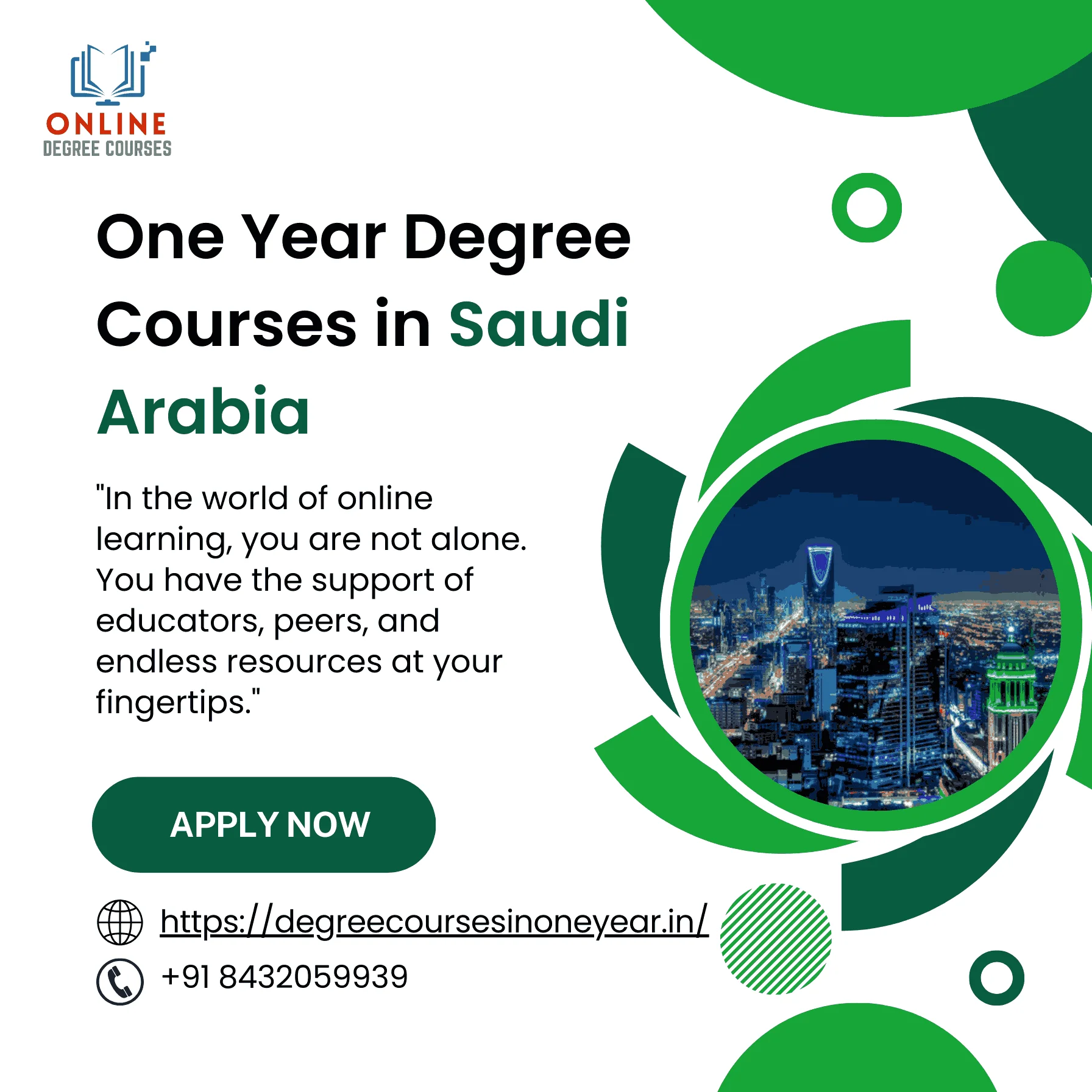 One year Degree Courses in Saudi Arabia 2024 (Latest Details)