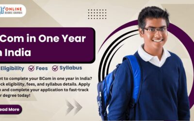 BCom in One year in India: Eligibility, Fees, Admission