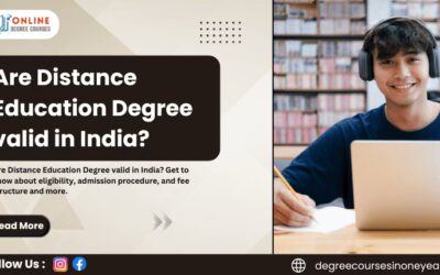 Are Distance Education Degree valid in India?