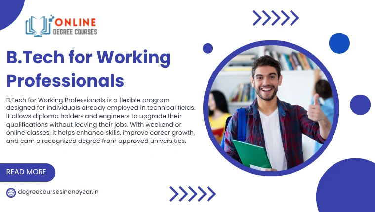 B.Tech for Working Professionals