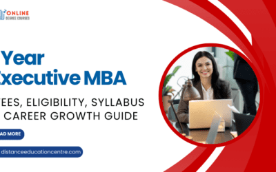 1 Year Executive MBA 2026: Fees, Eligibility, Syllabus & Career Growth Guide