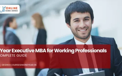 1-Year Executive MBA for Working Professionals: Complete Guide to Career Growth, Fees, ROI & Eligibility